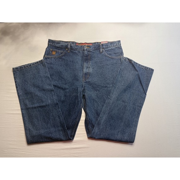 Walls Jeans Mens 40x36 Blue Heavyweight Denim‎ Relaxed Fit Bootcut Ranchwear New - Picture 1 of 7
